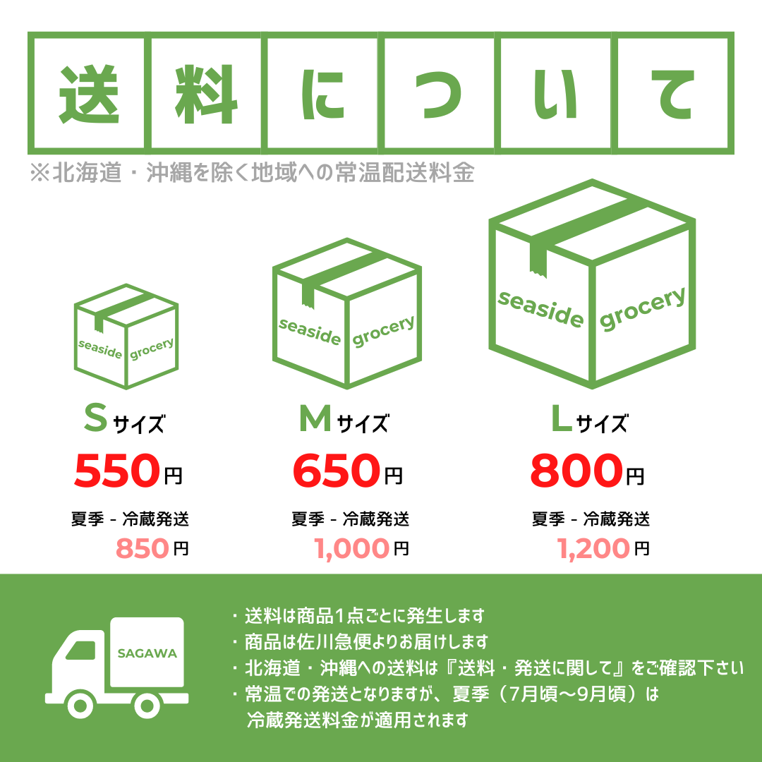 規格外野菜ボックスの送料について - seaside grocery(シーサイドグロサリー)