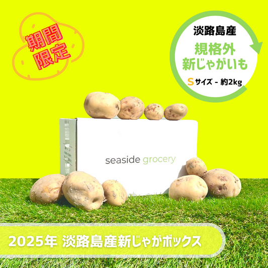 淡路島産規格外新じゃがいも（春じゃが）通販ボックスSサイズ - seaside grocery（シーサイドグロサリー）