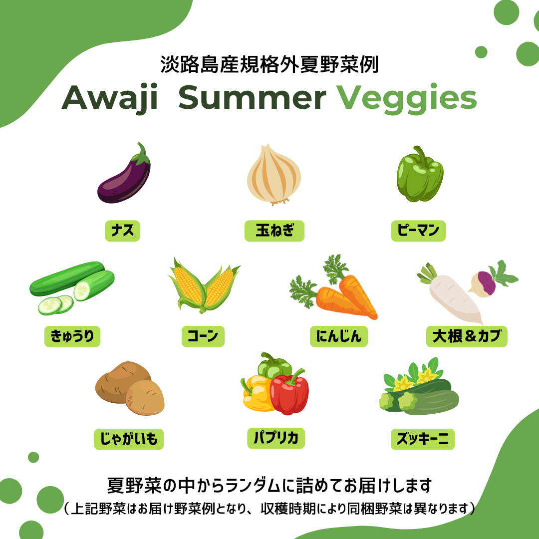 【サブスク（定期便）】淡路島産規格外野菜ボックス - Sサイズ（お一人様向け）